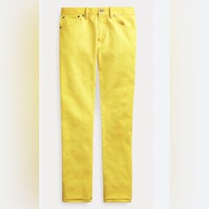 Ralph Lauren Bright Yellow Jeans Classic straight crop size 4 LRL, Lauren jeans